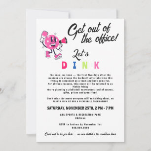 Logokombination für das Office-Team Funny Cartoon  Einladung