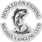 Logokombination für den Fischfang, Personalisierte Aufkleber (Vorderseite)