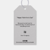 Logokombination für den Valentinstag Geschenkanhänger (Rückseite)