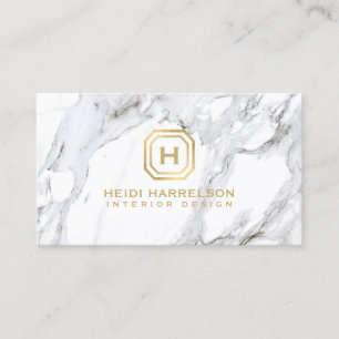 Logokombination für die Glam Box Monogram, weißer  Visitenkarte