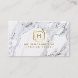 Logokombination für die Glam Box Monogram, weißer  Visitenkarte