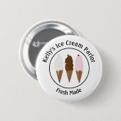 Logokombination für Eiscreme Button (Vorne & Hinten)