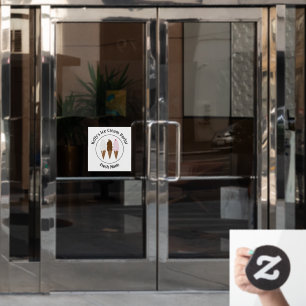 Logokombination für Eiscreme Fensteraufkleber