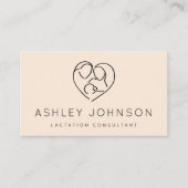 Logokombination für Familien Stillzeit Stillen Visitenkarte (Vorderseite)