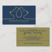 Logokombination für Tierärzte Visitenkarte (Vorne/Hinten)