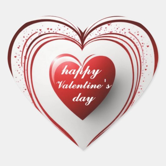 Logokombination Herz-Aufkleber (Vorderseite)