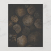 Logokombination Holz, Holz/Holz/Holzgartenwerbung Flyer (Hinten)