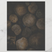 Logokombination Holz, Holz/Holz/Holzgartenwerbung Flyer (Hinten)