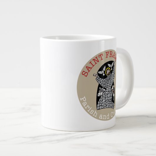 Logokombination Saint Francis Jumbo-Tasse (Vorderseite Rechts)