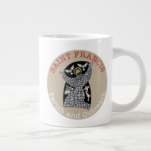 Logokombination Saint Francis Jumbo-Tasse (Rechts)
