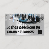 Logokombinationen nach der Pflegeinstruktion Blau Visitenkarte (Vorderseite)