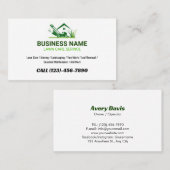 Logolandschaft für einfache Rasenpflege Visitenkarte (Vorne/Hinten)