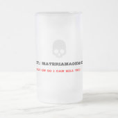 Logon-telnet - Glasbier-Tasse Mattglas Bierglas (Mittel)