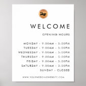 Logoöffnungszeiten für das Logo der Goldfirma Poster (Vorne)