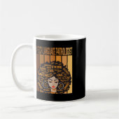 Logopäde Afro Afrikanisch Schwarz Sein Kaffeetasse (Links)