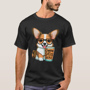 Logopäde Kaffeetrinker Corgi T-Shirt