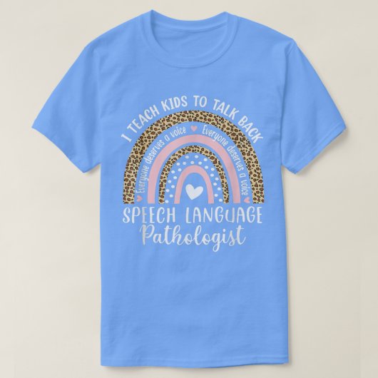 Logopäde Rainbow Speech Therapy T-Shirt (Design vorne)