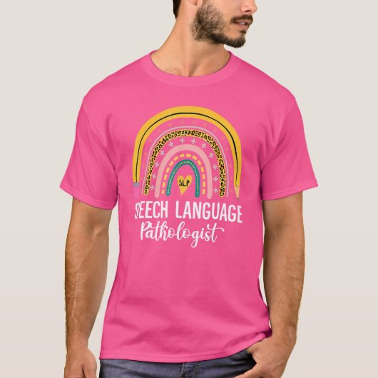 Logopäde Rainbow Speech Therapy T-Shirt (Vorderseite)
