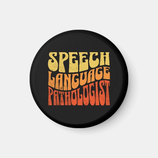 Logopäde Retro Vintage Magnet (Vorne)