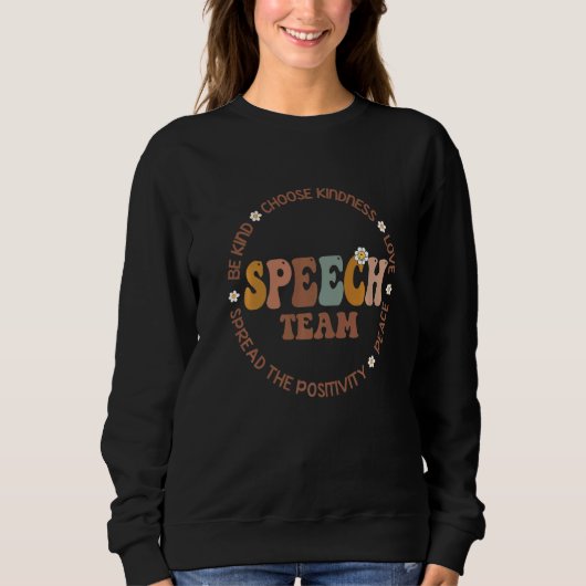 Logopäde Speech TEAM Therapie Sq Sweatshirt (Vorderseite)