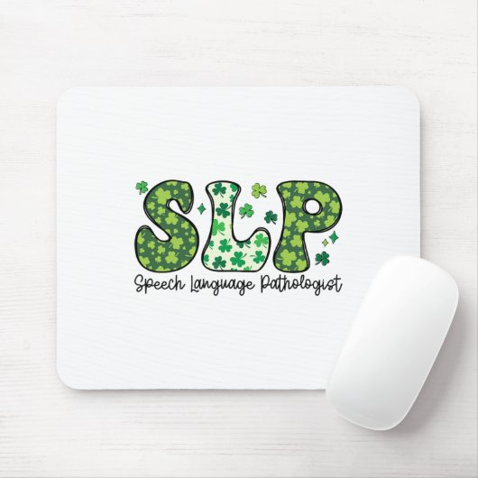 Logopäde St Patricks Day Rede Mousepad (Mit Mouse)