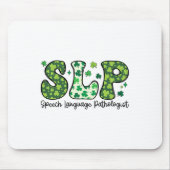 Logopäde St Patricks Day Rede Mousepad (Vorne)