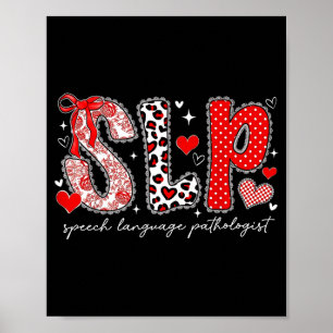 Logopäde Valentinstag slp Poster