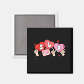 Logopäde Valentinstag Sprachtherapeut St Magnet (Vorderseite/Rückseite)
