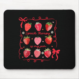 Logopädie ist mein Ding Erdbeerschleife Slp Logopä Mousepad