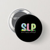 Logopädie Slp Ostern Sprachtherapie Button (Vorne & Hinten)