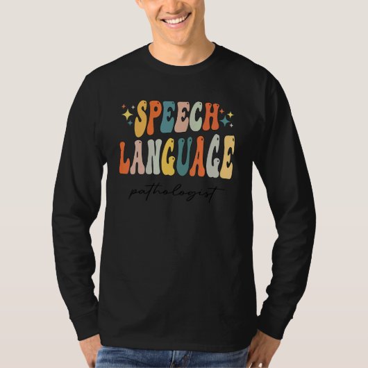 Logopädie Sprachtherapeut Retro S T-Shirt (Vorderseite)