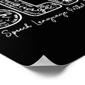 Logopädie Sprachtherapeut Therapi Poster (Ecke)