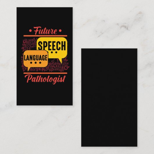 Logopädie Visitenkarte (Vorne/Hinten)