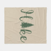 Logopfannenwanderer Fleecedecke (Vorderseite (Horizontal))