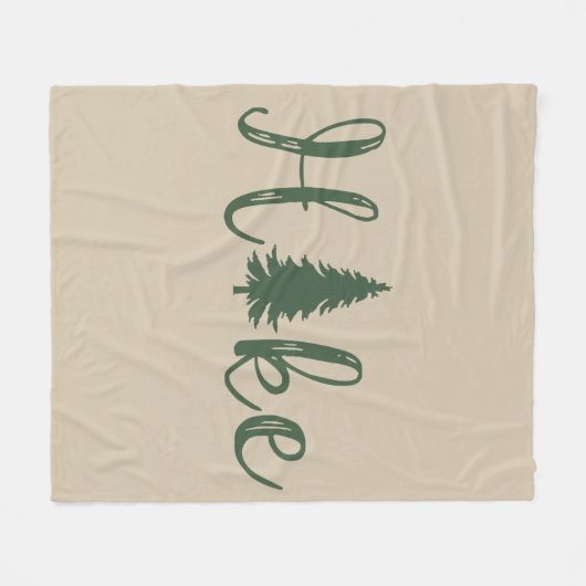 Logopfannenwanderer Fleecedecke (Vorderseite (Horizontal))