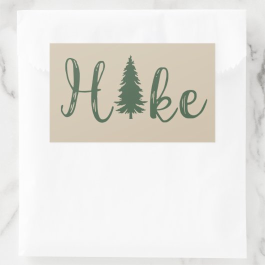 Logopfannenwanderer Rechteckiger Aufkleber (Tasche)