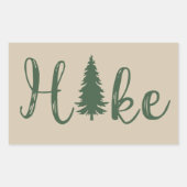 Logopfannenwanderer Rechteckiger Aufkleber (Vorderseite)