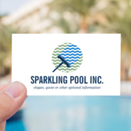Logoreparatur für Schwimmbecken beruflich Visitenkarte