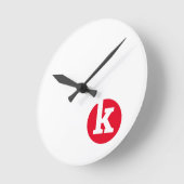 Logos auf der Straße voor klok en meer Runde Wanduhr (Winkel)