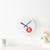 Logos auf der Straße voor klok en meer Runde Wanduhr (Zuhause)