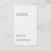 Logos Corporate Variation (schwarz) Visitenkarte (Rückseite)