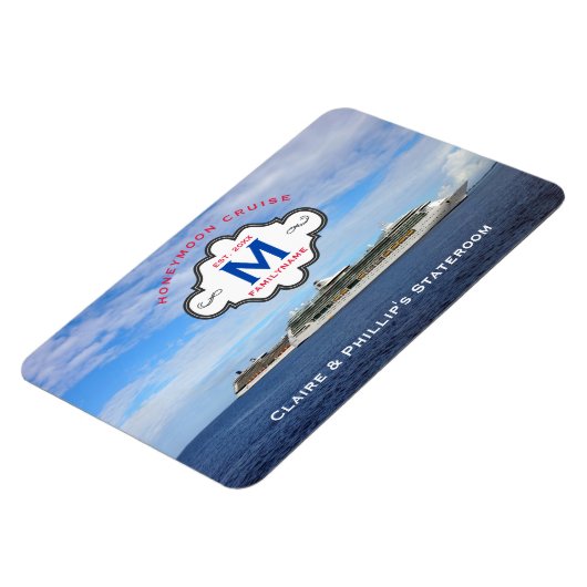 Logos der Stateroom Door Marker Honeymoon Cruise F Magnet (Linke Seite)
