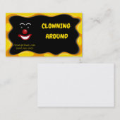 Logos für abstrakte Clown-Entertainer Visitenkarte (Vorne/Hinten)