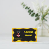 Logos für abstrakte Clown-Entertainer Visitenkarte (Stehend Vorderseite)