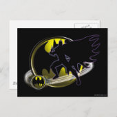 Logos für Batman und Circle Postkarte (Vorne/Hinten)