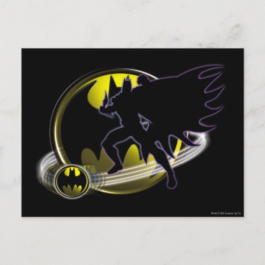 Logos für Batman und Circle Postkarte (Vorderseite)