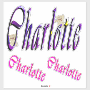 Logos für Charlotte, Aufkleber