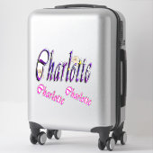 Logos für Charlotte, Aufkleber (Koffer)