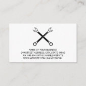 Logos für Crossed Wrenches | Mechanik Visitenkarte (Rückseite)