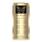 Logos für die Pflege von Monarch Hair Makeup Body  Werbekarte (Hinten)